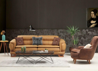 Suite Sofa set Sofa Luxury Complete e Couch set 3+1 Seater Armchair